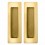 Ручка Armadillo (Армадилло) для раздвижных дверей SH010 URB Золото 24 карата